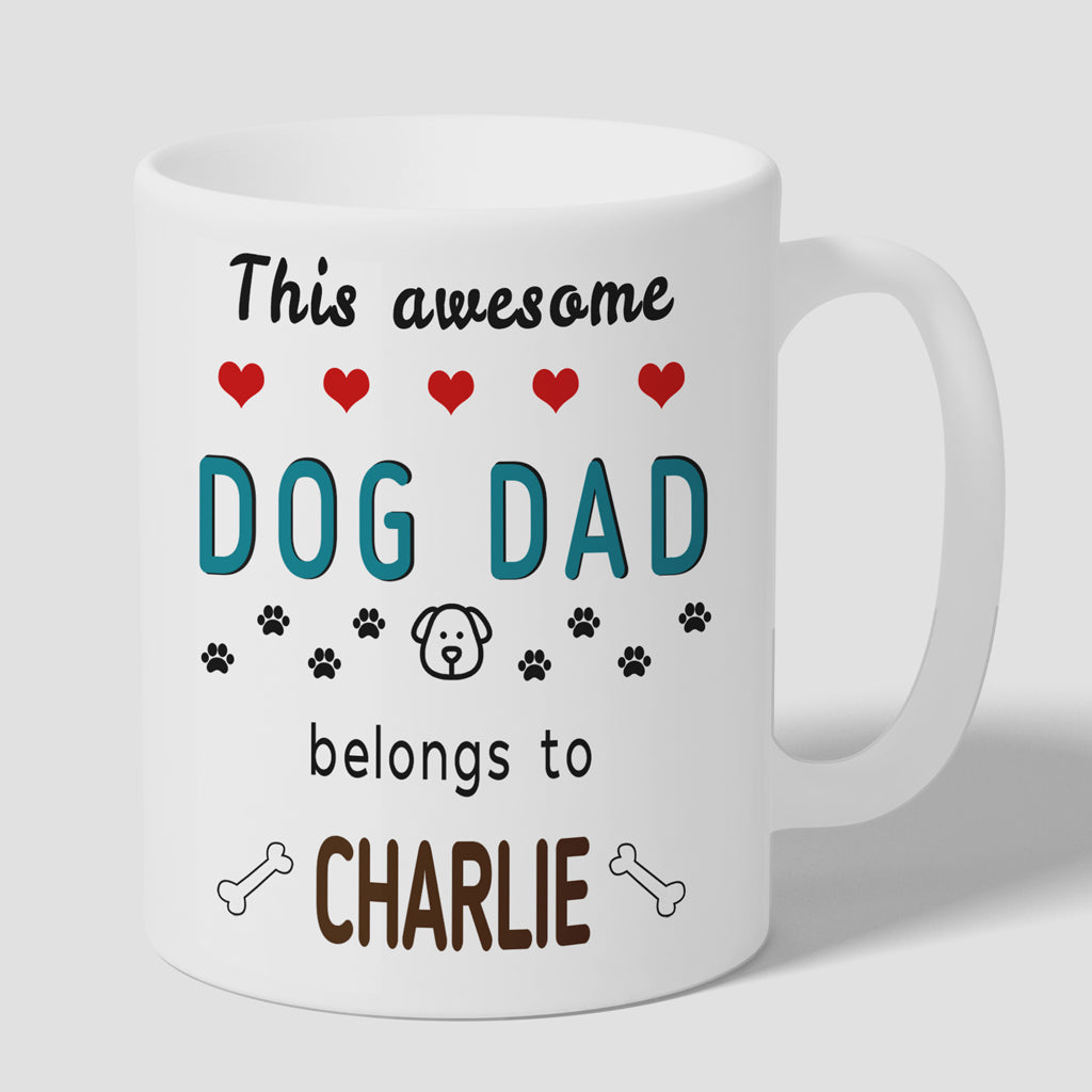 Awesome Dog Dad Mugs
