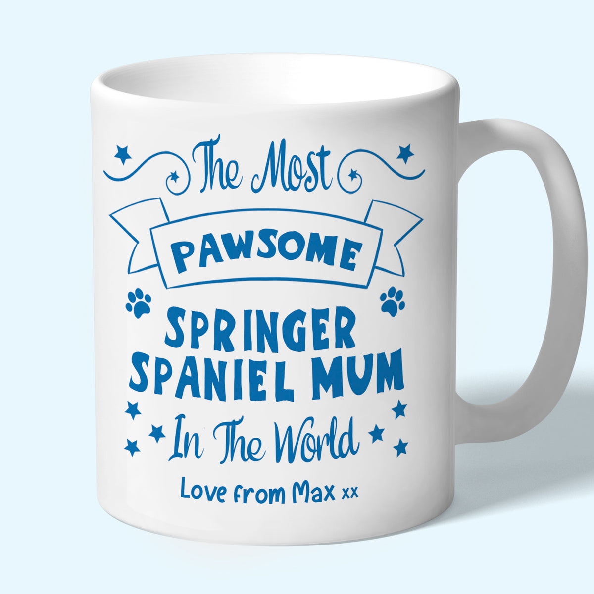 Personalised springer spaniel Mum Mug