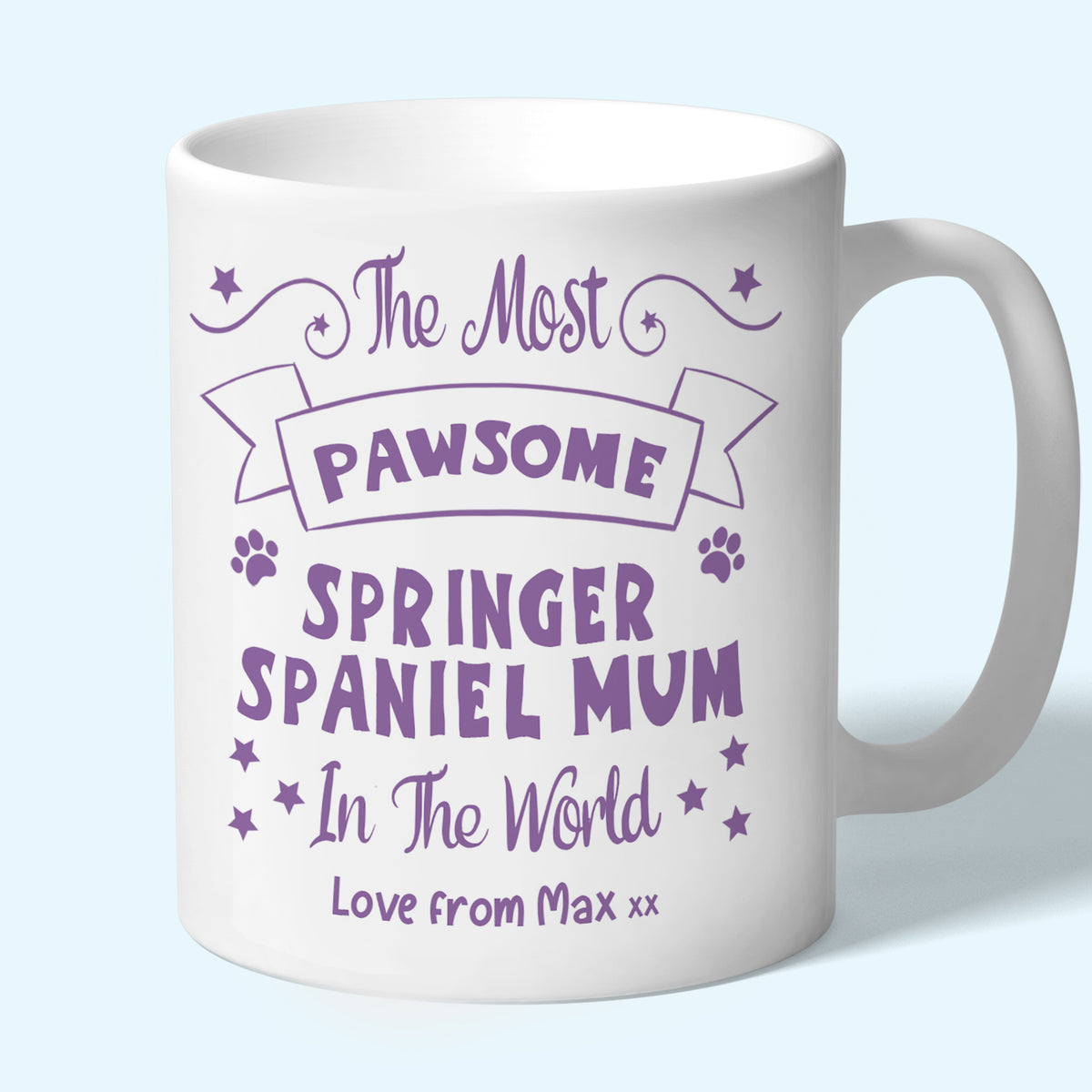 Personalised springer spaniel Mum Mug