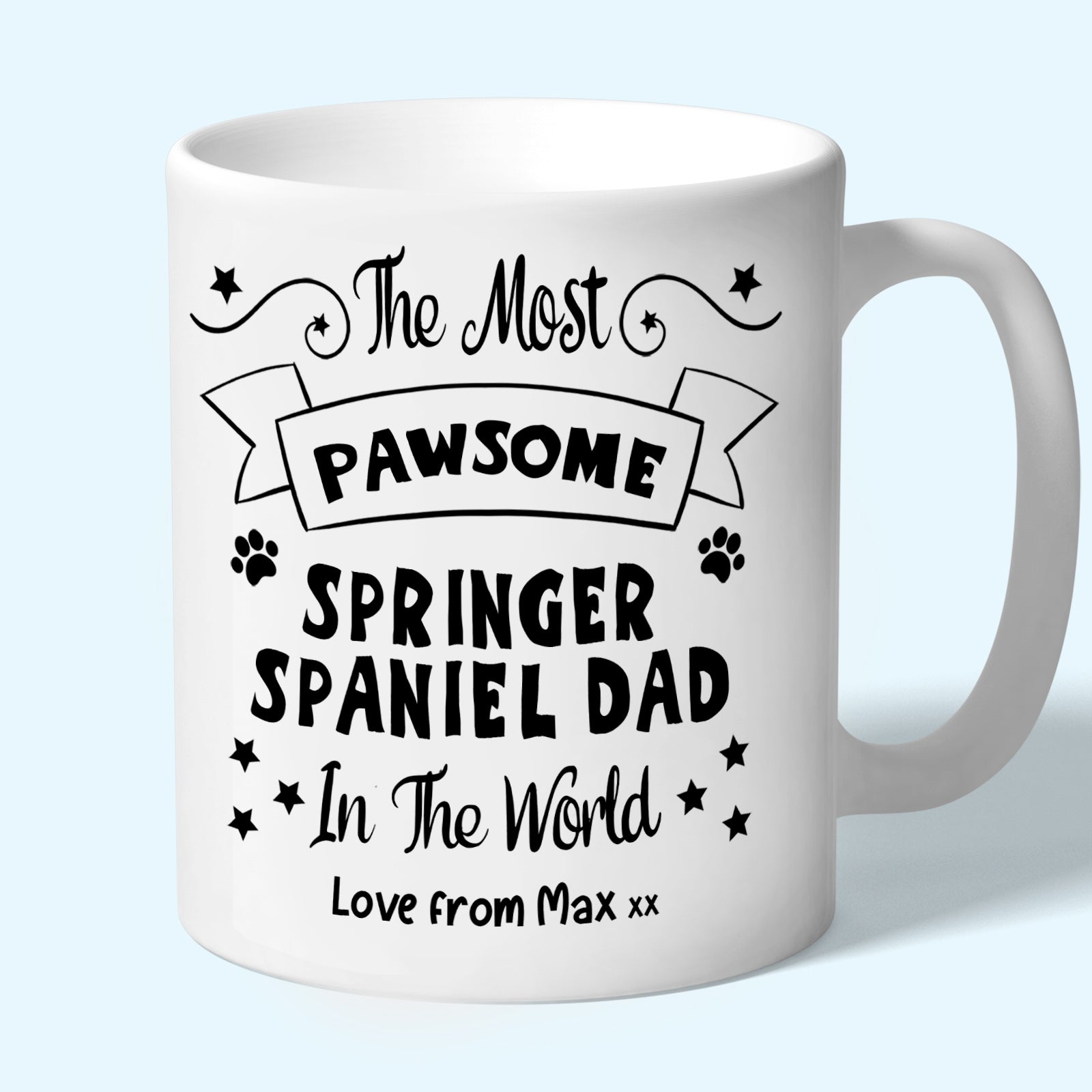 Personalised Springer Spaniel Dad Mug