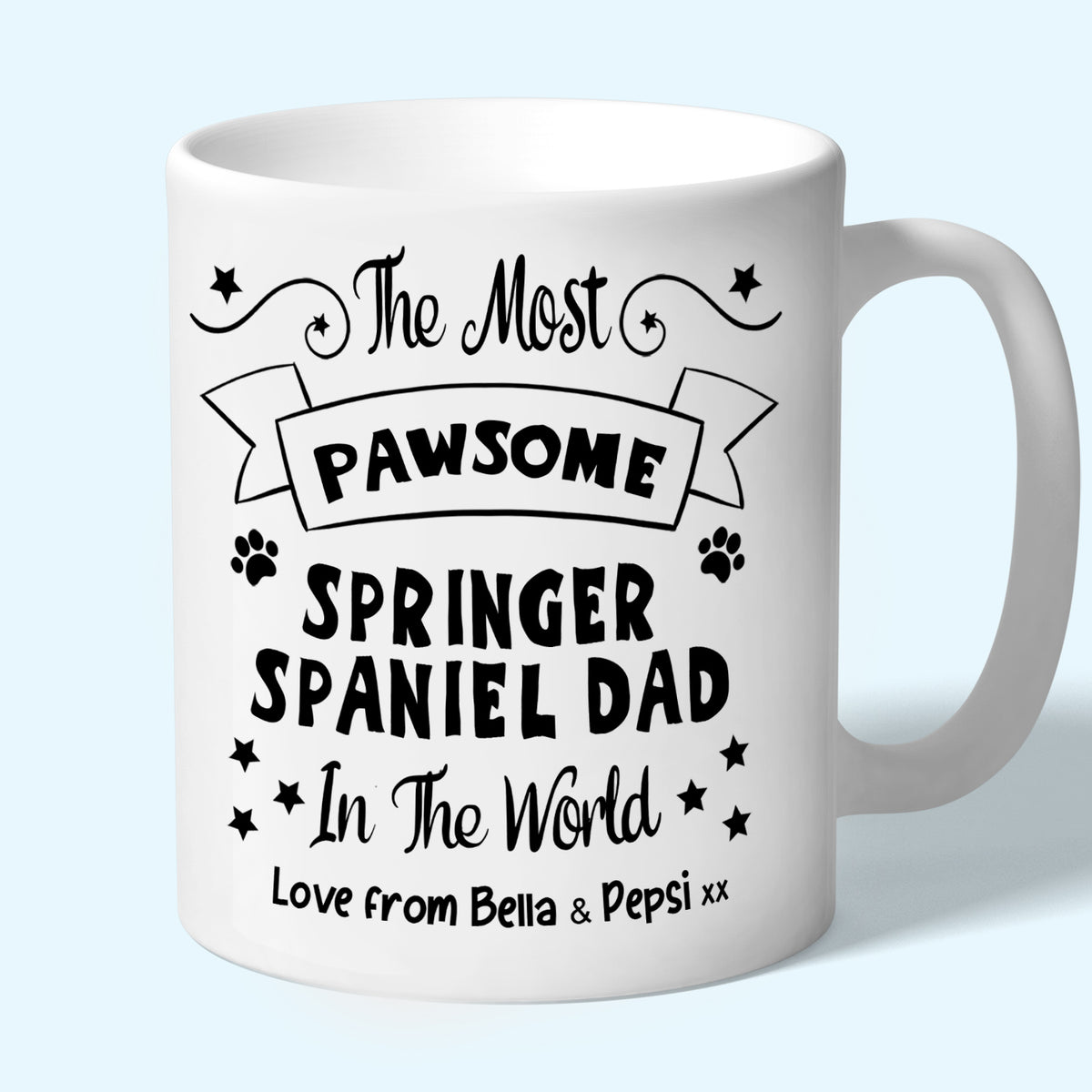 Personalised Springer Spaniel Dad Mug