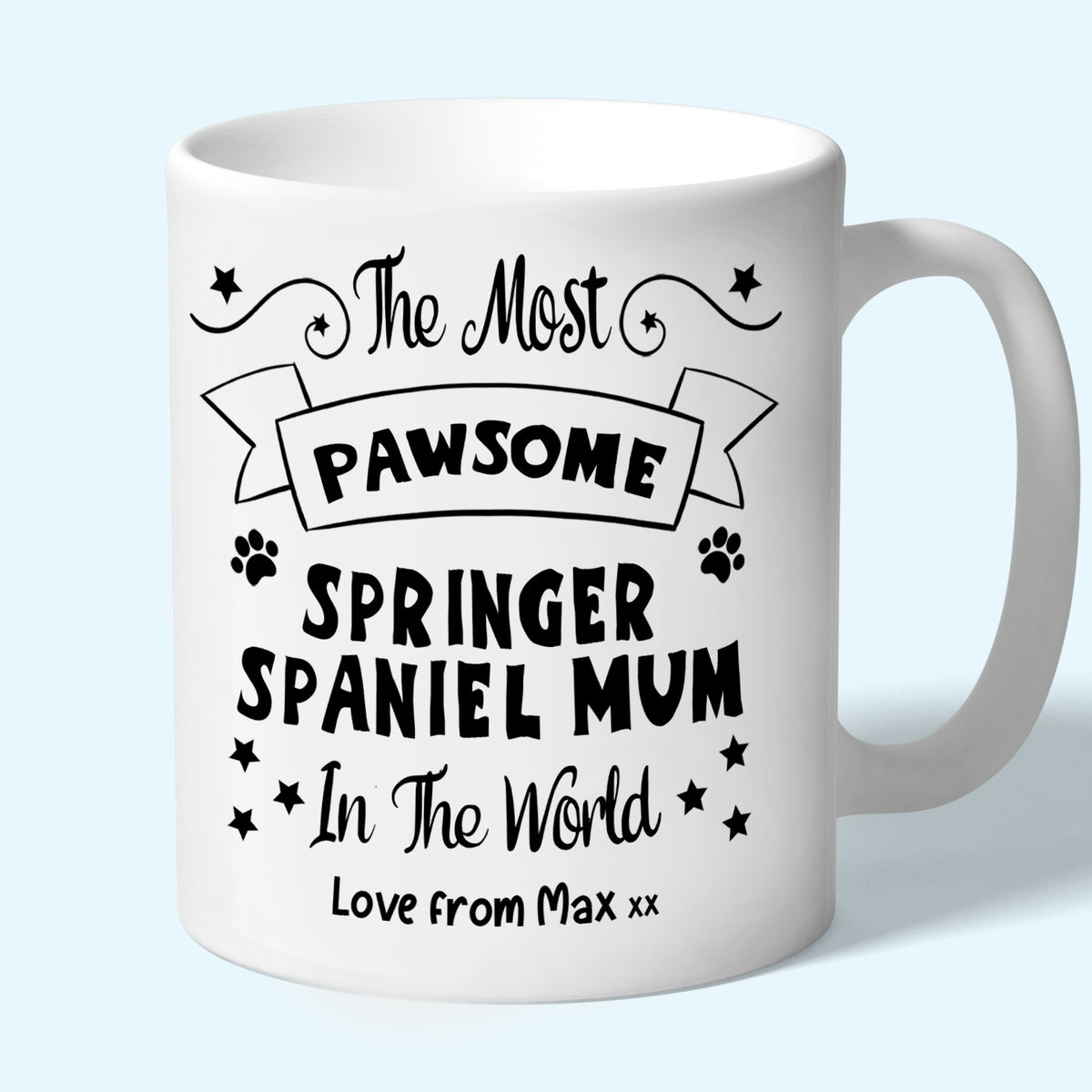 Personalised springer spaniel Mum Mug