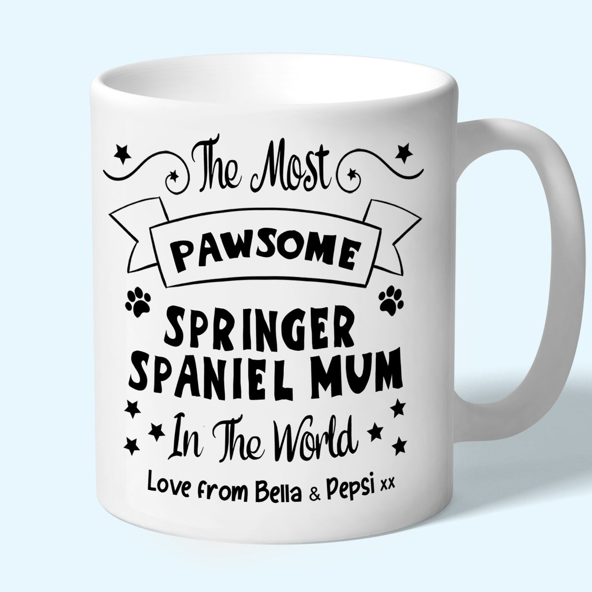 Personalised springer spaniel Mum Mug