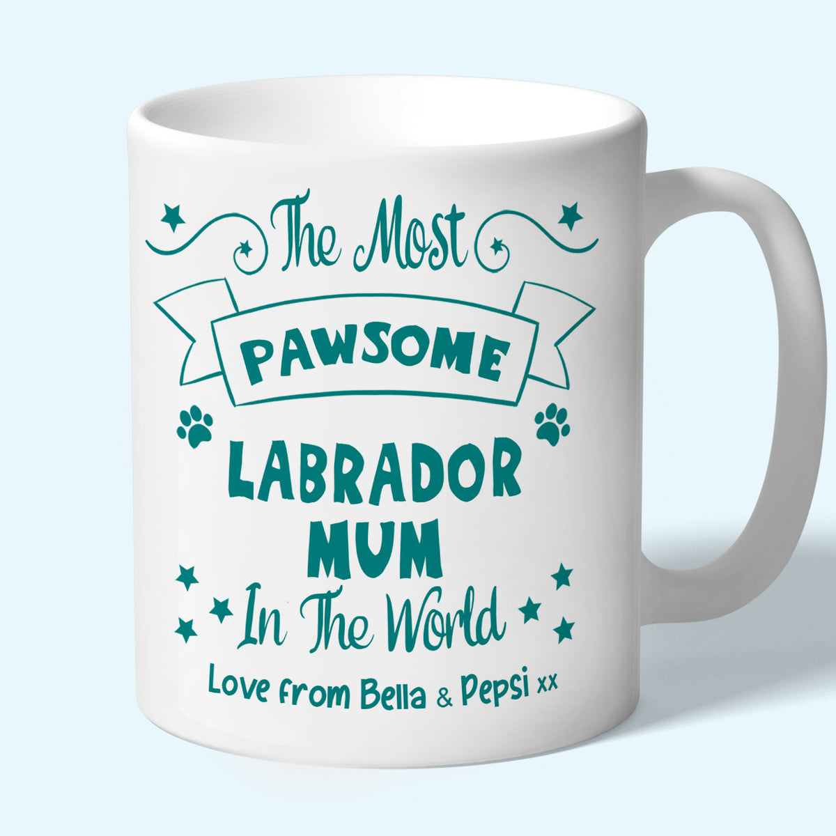 Personalised Labrador Mum Mug