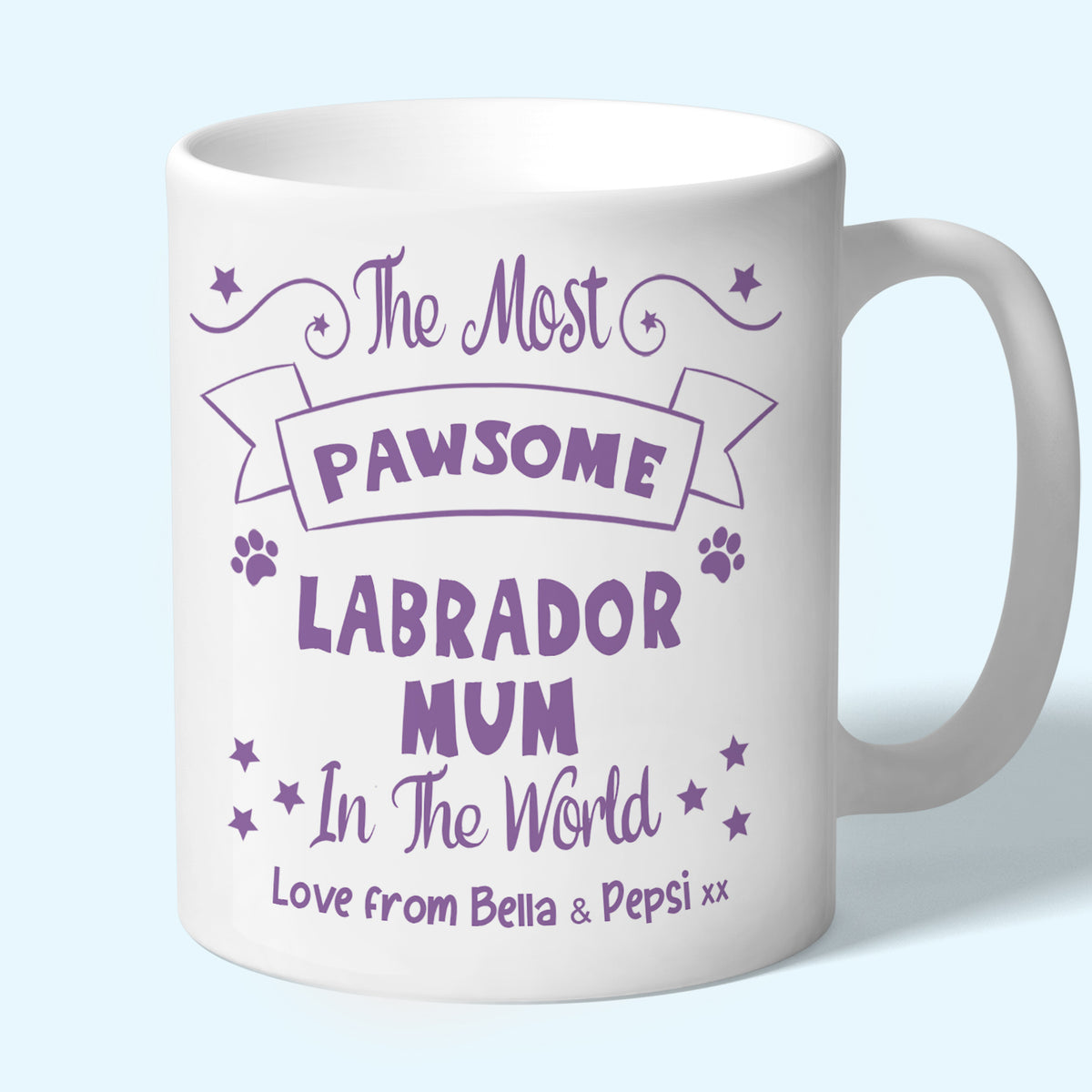 Personalised Labrador Mum Mug