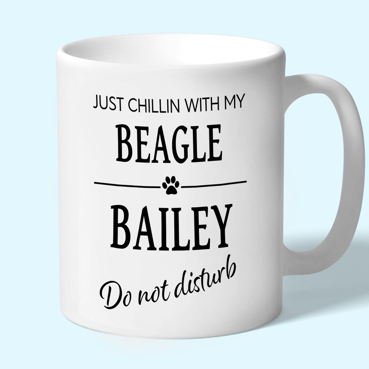 Personalised Beagle Mug - Just Chillin With My