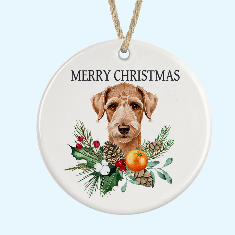 Merry Christmas Ceramic Christmas Tree Ornament