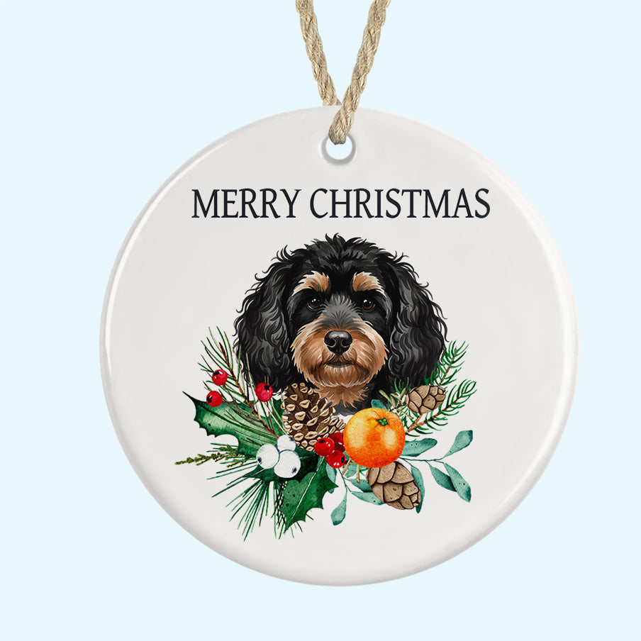 Merry Christmas Ceramic Christmas Tree Ornament