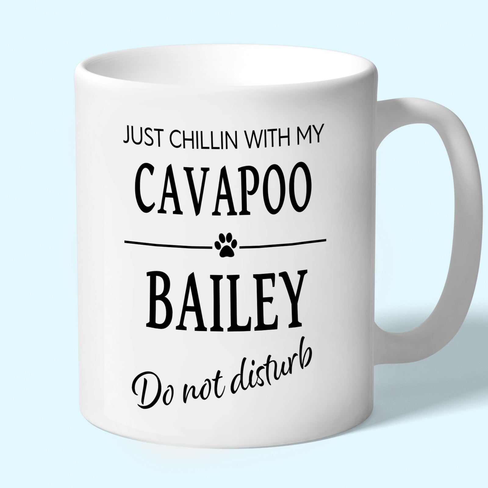 Personalised Cavapoo Mug - Just Chillin With My
