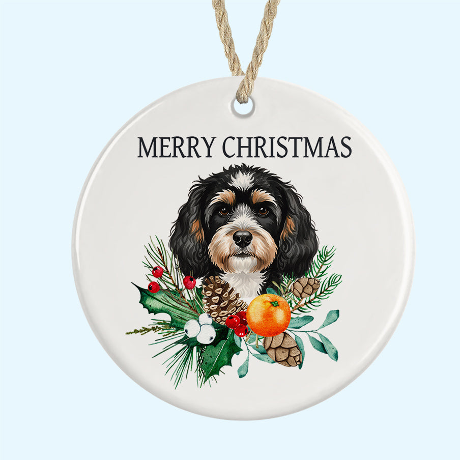 Merry Christmas Ceramic Christmas Tree Ornament