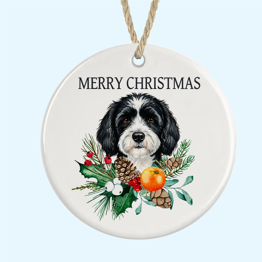 Merry Christmas Ceramic Christmas Tree Ornament
