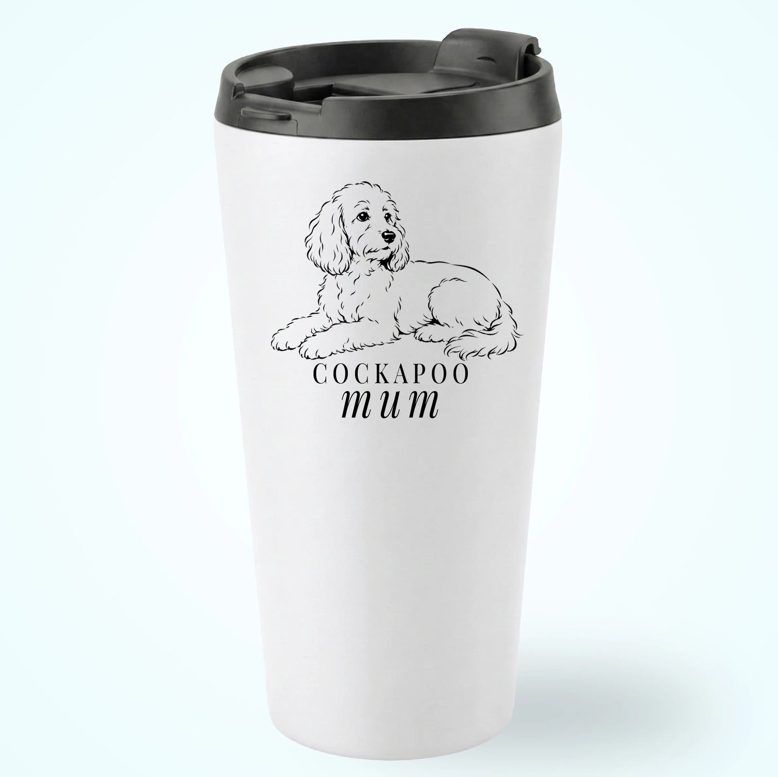 Cockapoo Mum Travel Tumbler 16oz Illustration Laying