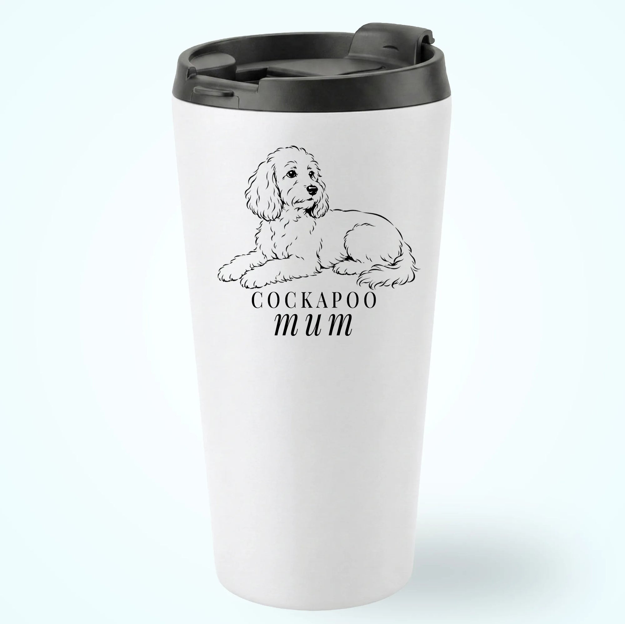 Cockapoo Mum Travel Tumbler 16oz Illustration Laying