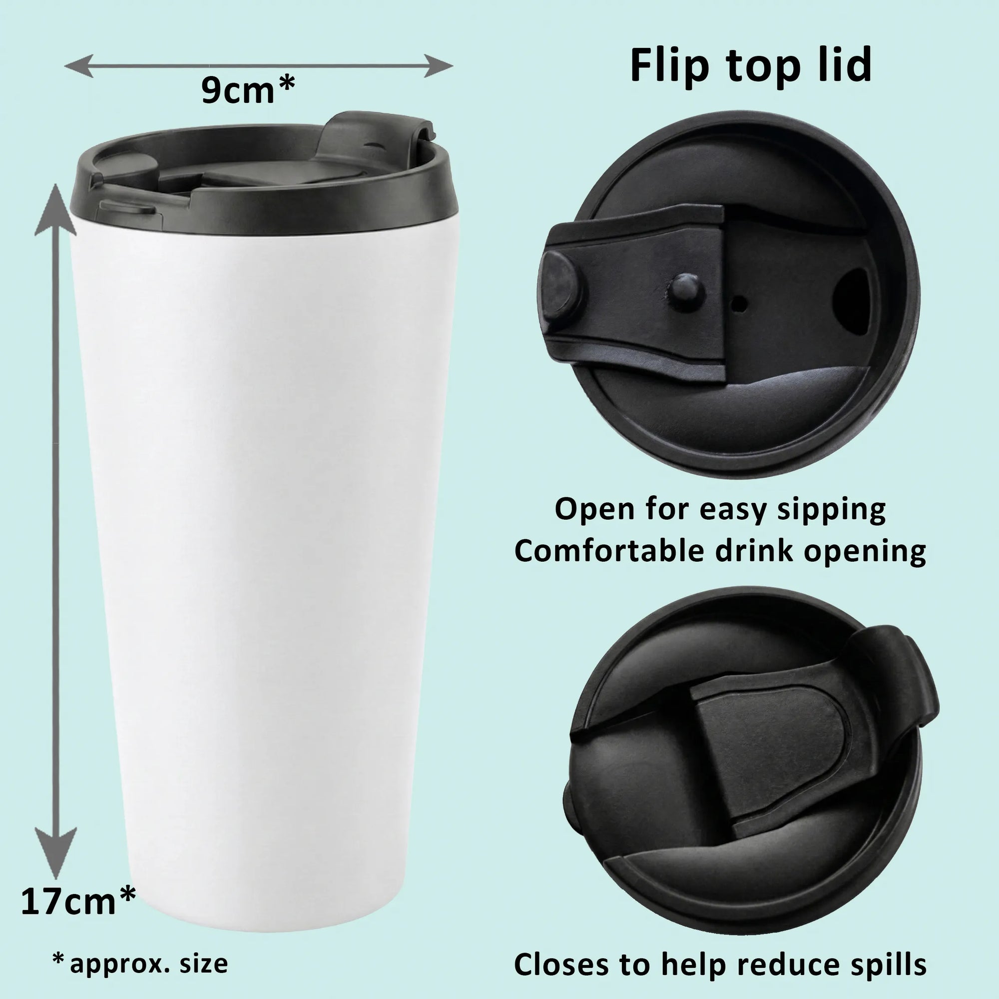 Cockapoo Mum Illustration Laying 16oz Travel Tumbler Stainless Steel Size Lid