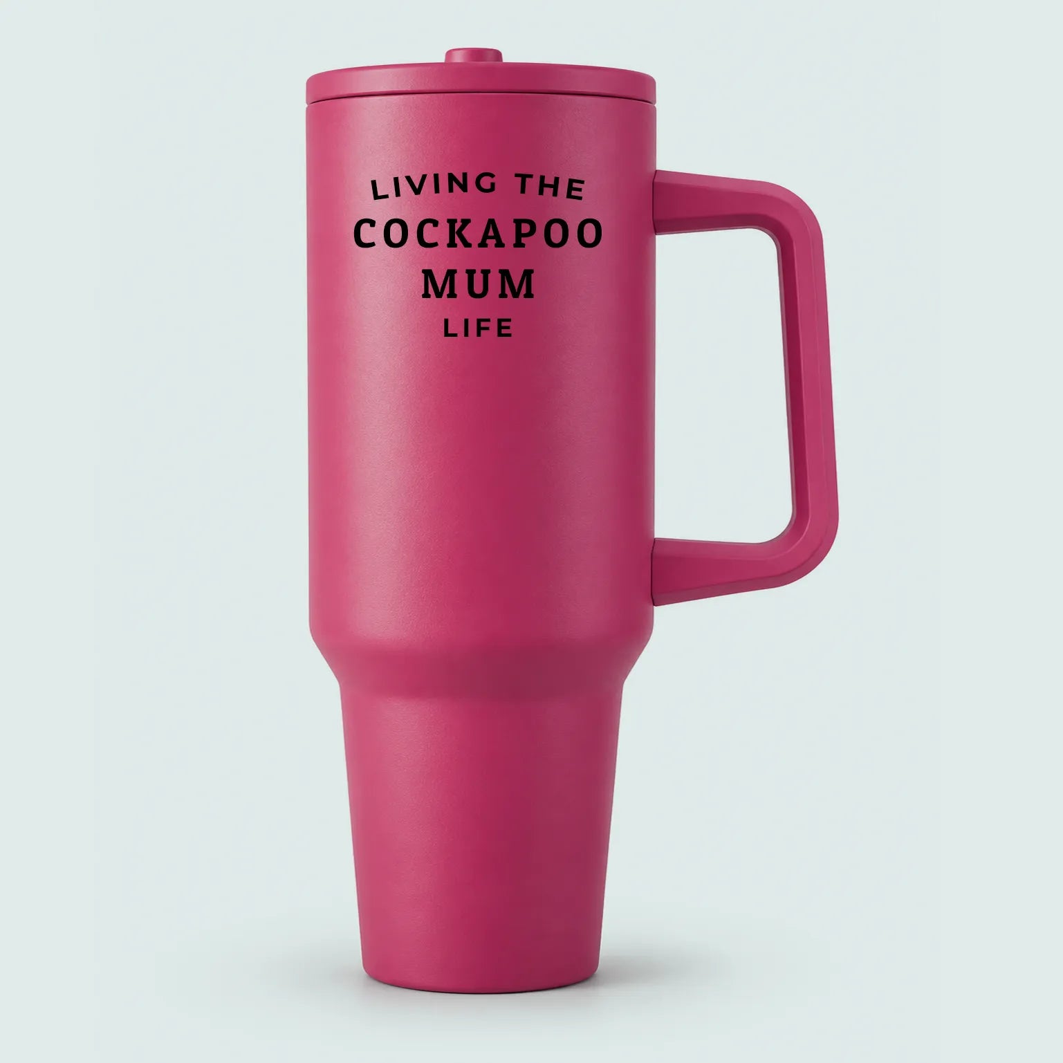 Cockapoo Mum Life 40oz Tumbler Hot Pink