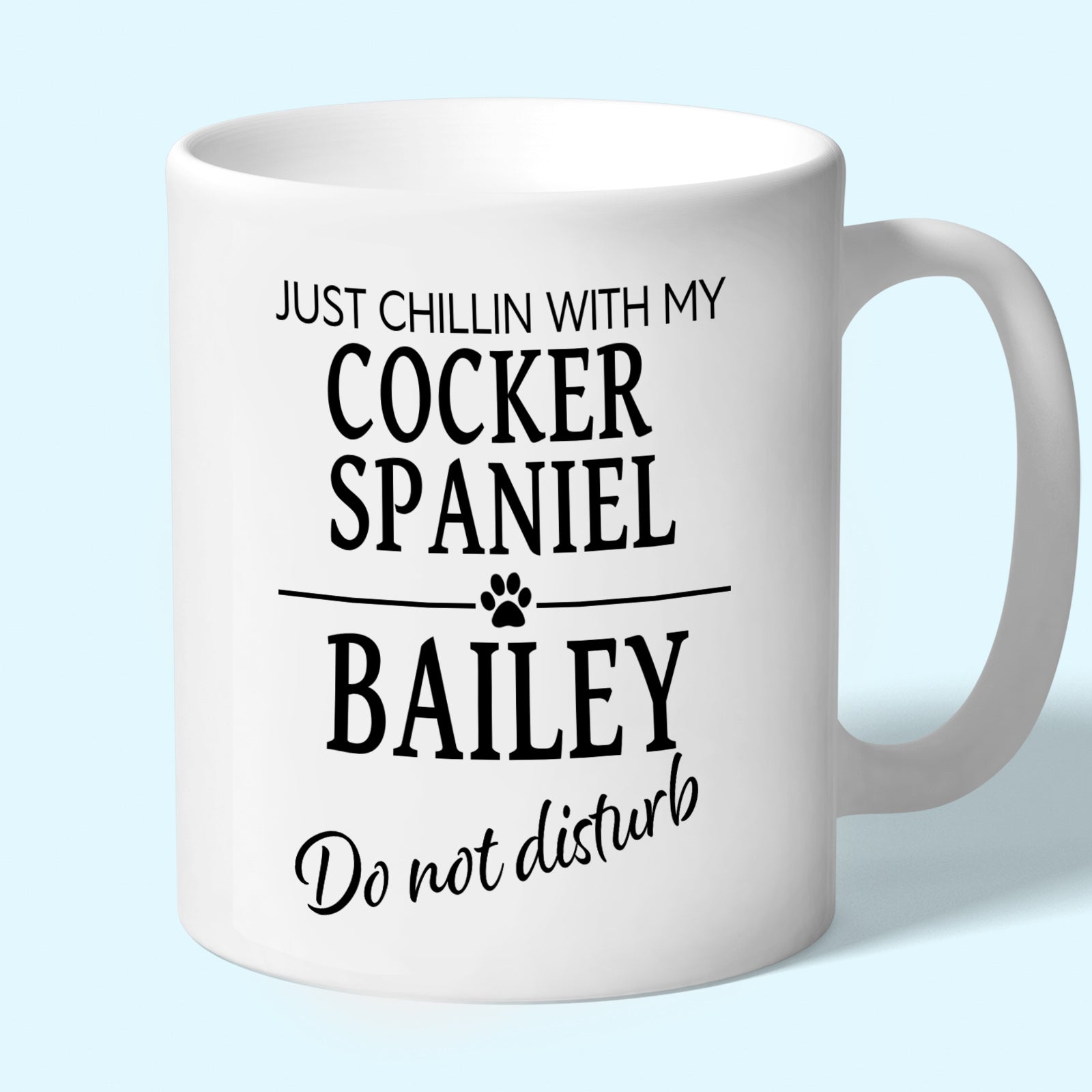 Personalised Cocker Spaniel Mug - Just Chillin With My