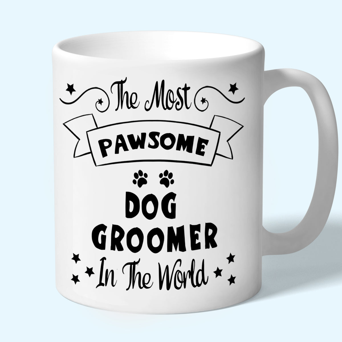 Dog Groomer Mug, Pawsome Gifts Black