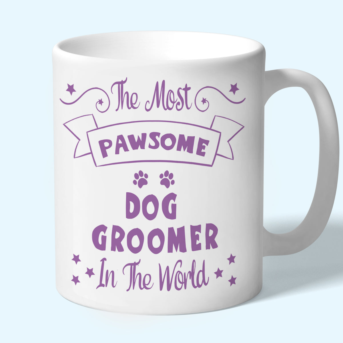 Dog Groomer Mug, Pawsome Gifts Lilac