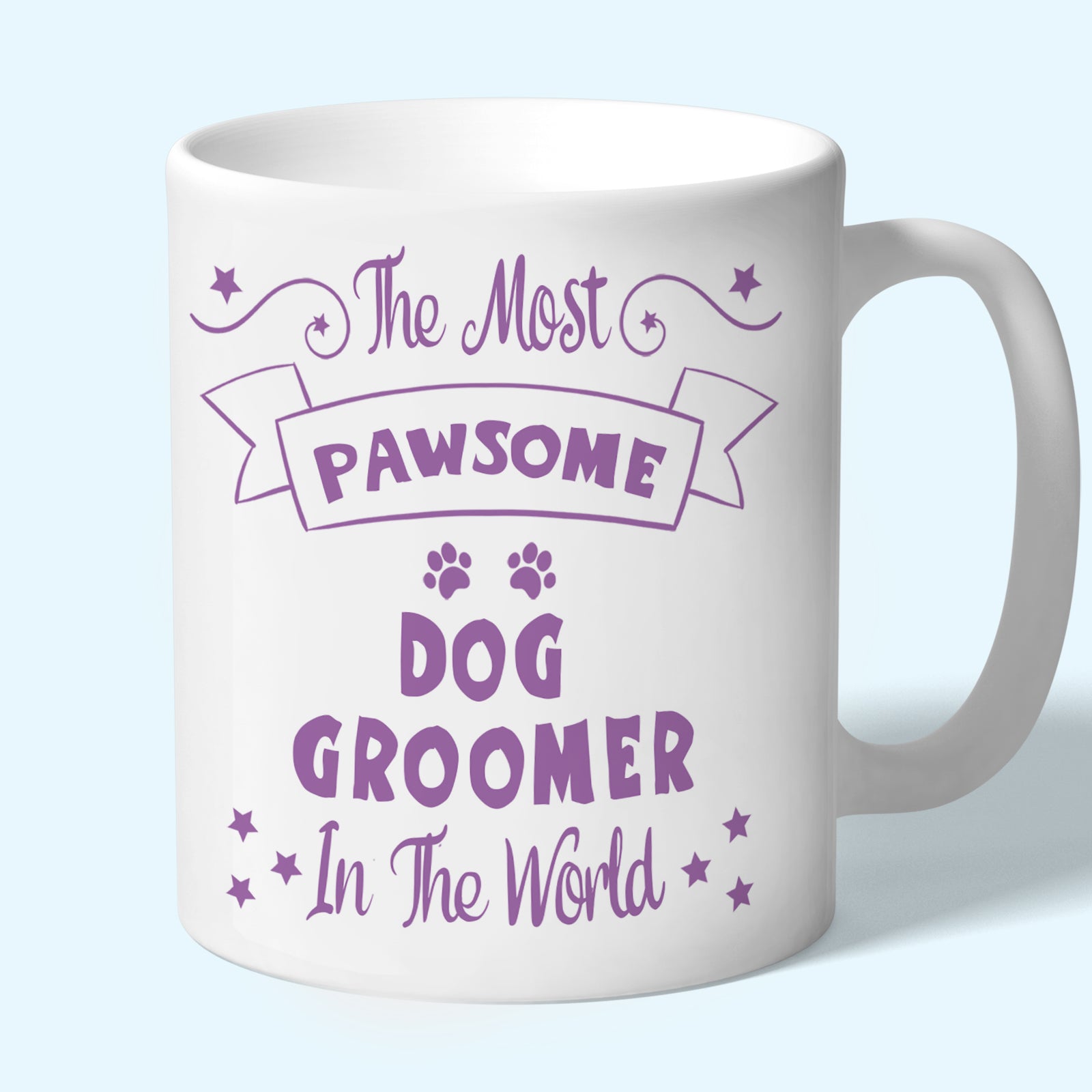 Dog Groomer Mug, Pawsome Gifts Lilac