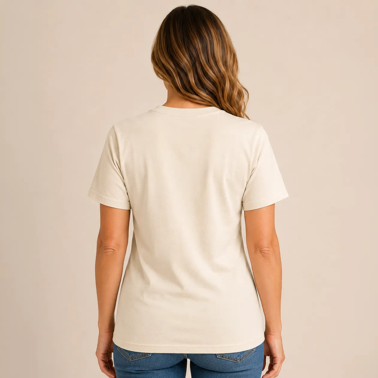 My Heart Runs On Cockapoo Kisses Tshirt Natural Chocolate Brown Back View