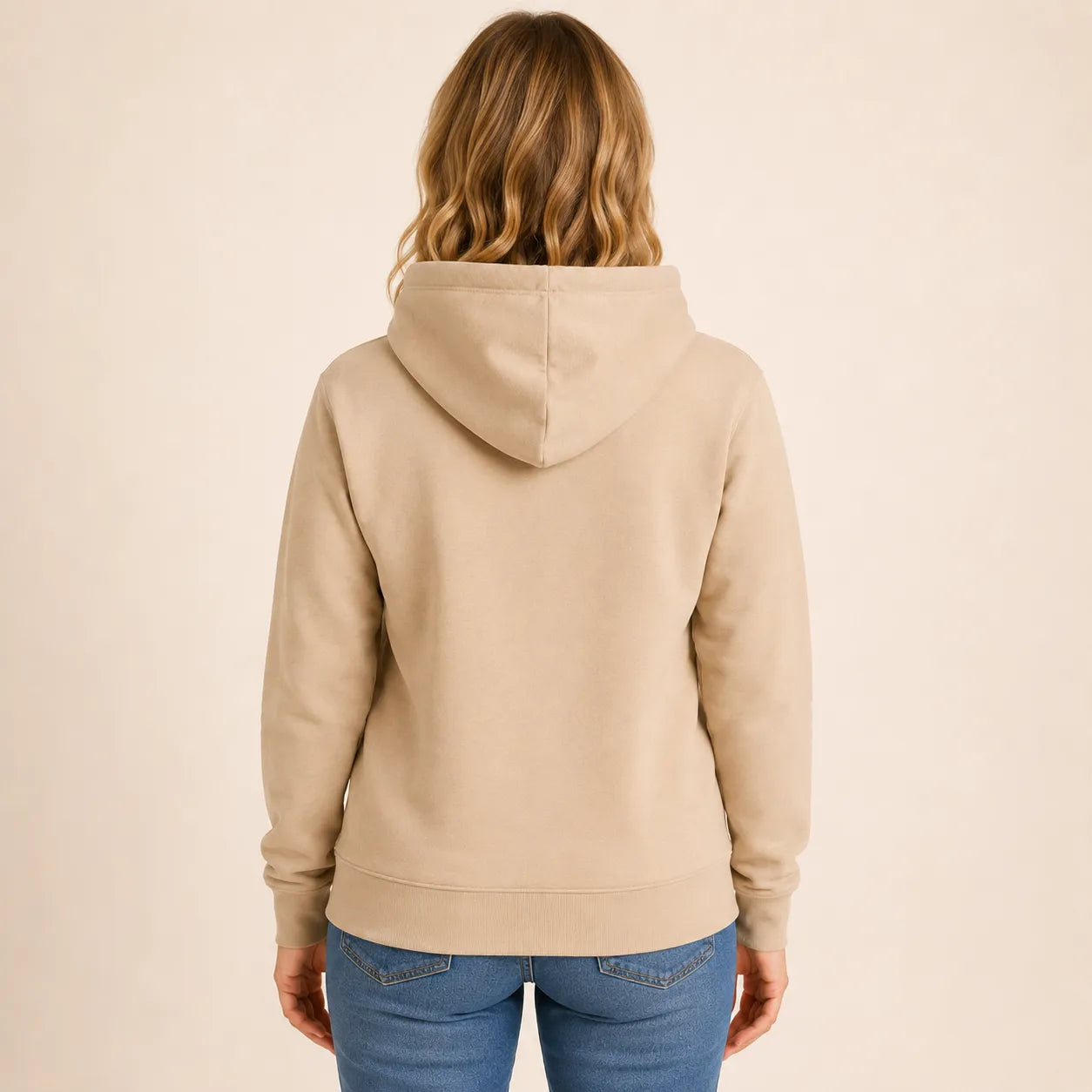 Official Cockapoo Mum Club Hoodie Desert Sand Chocolate Brown Back