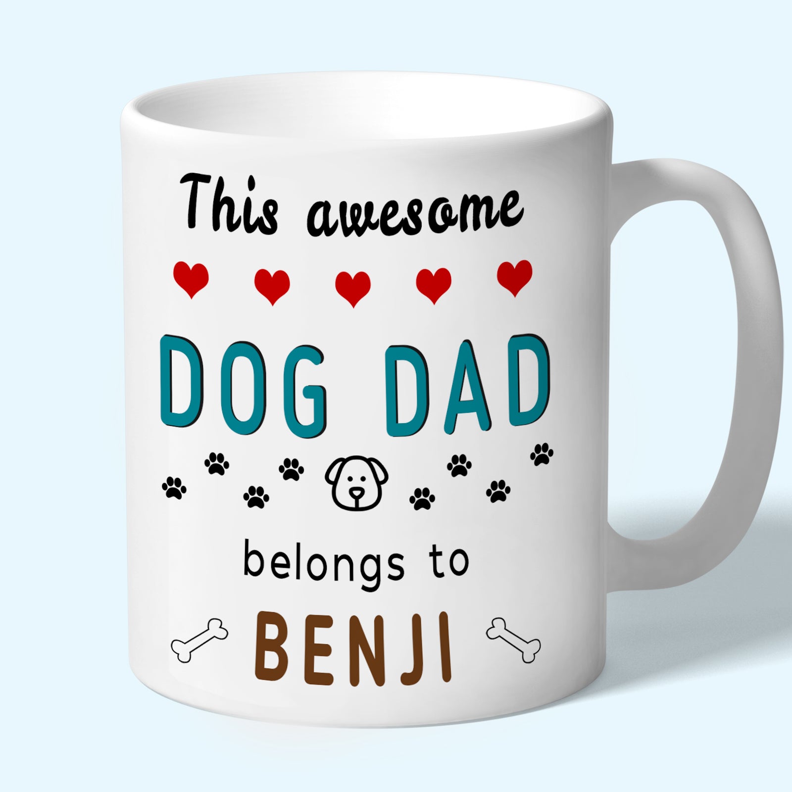 This Awesome Dog Dad Belongs to dog name s Mug