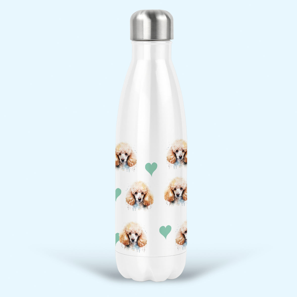 Poodle Insulated Water Drink Bottle, Stainless Steel