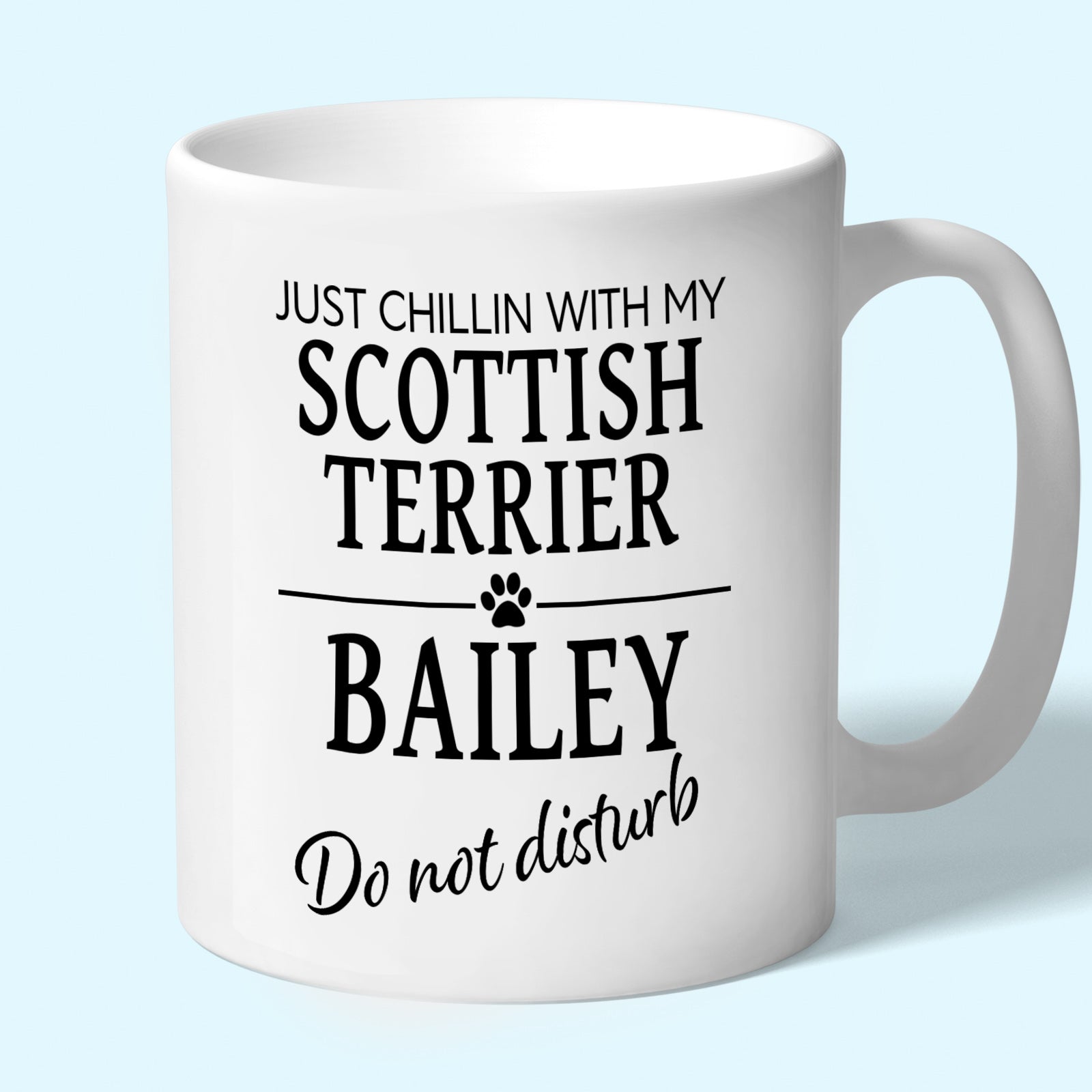 Personalised Scottish Terrier Mug - Just Chillin With My