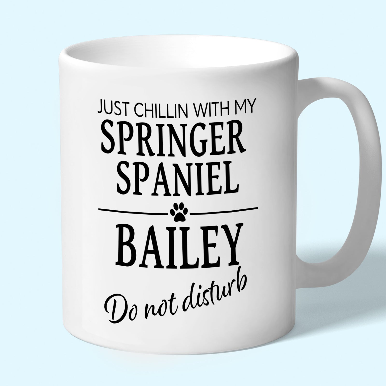 Personalised Springer Spaniel Mug - Just Chillin With My