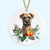 border terrier christmas tree ornament ceramic decoration