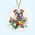 bulldog christmas tree ornament ceramic decoration