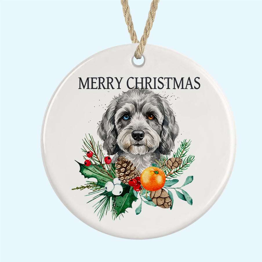 Merry Christmas Ceramic Christmas Tree Ornament