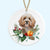 cockapoo christmas tree ornament ceramic decoration