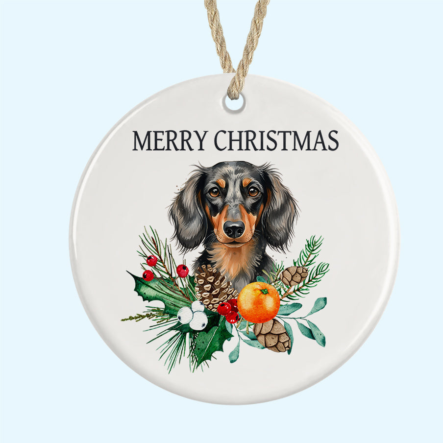 Merry Christmas Ceramic Christmas Tree Ornament