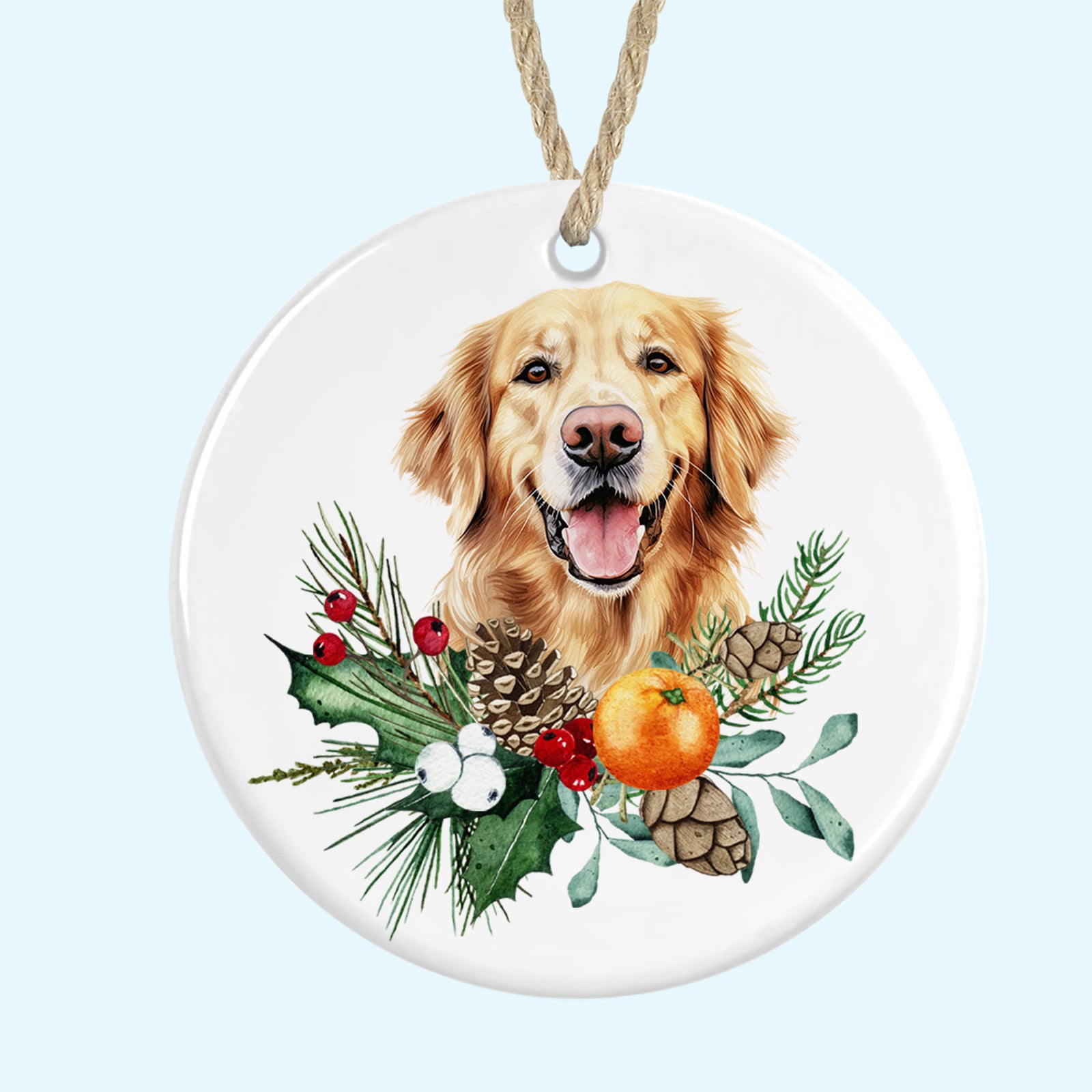 Ceramic Christmas Tree Ornament