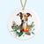 italian greyhound christmas tree ornament ceramic decoration