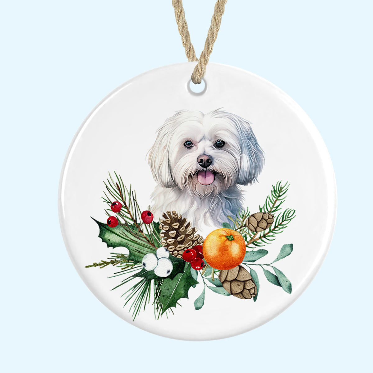 Ceramic Christmas Tree Ornament