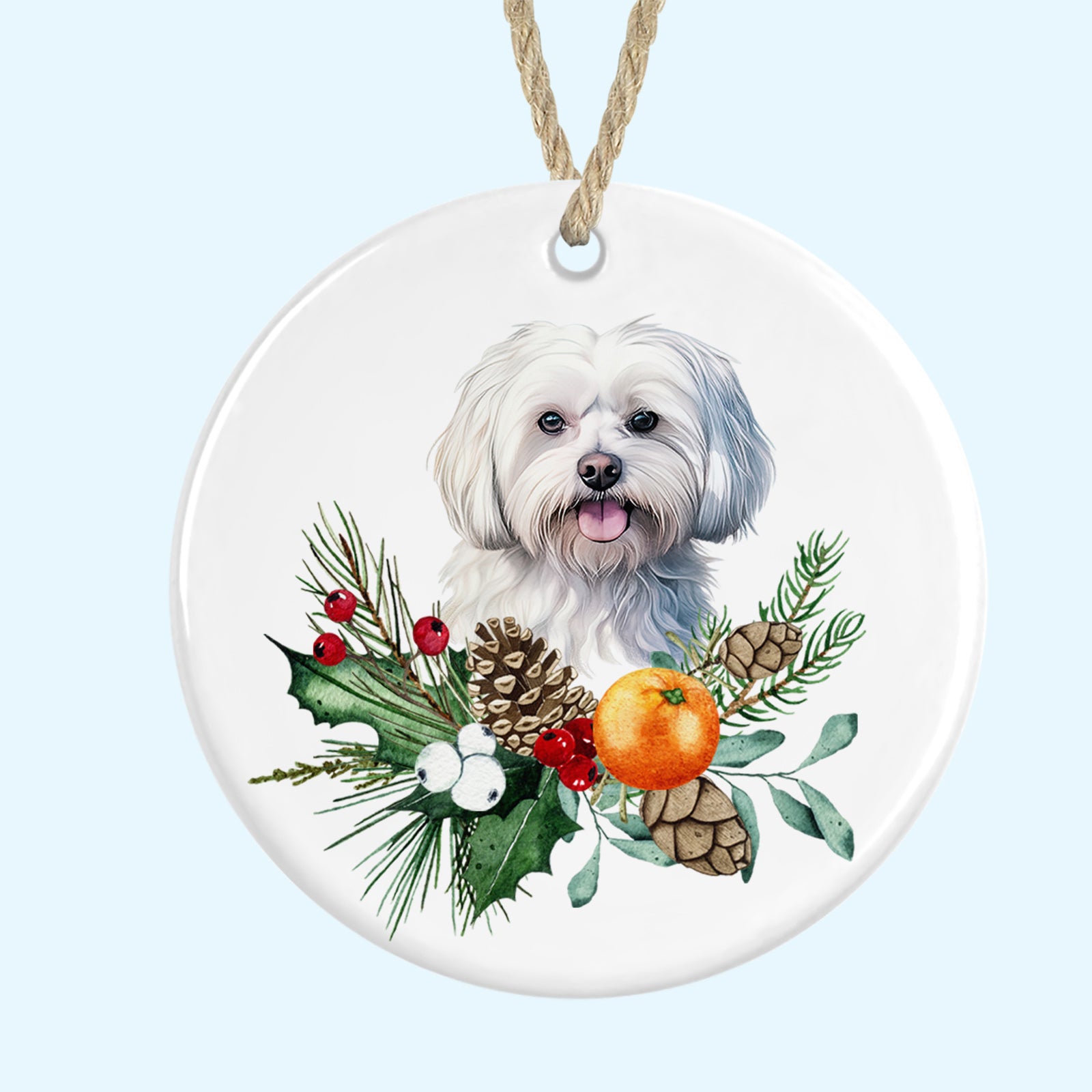 Ceramic Christmas Tree Ornament