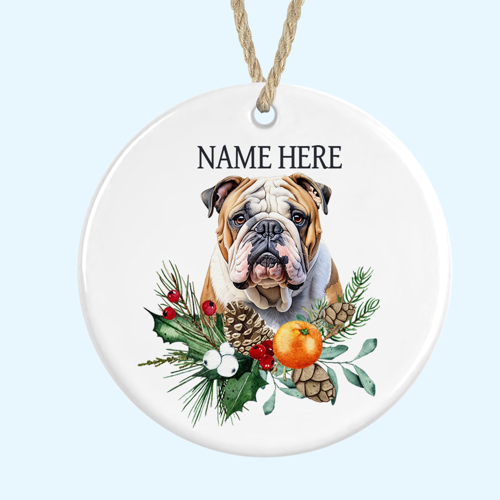 Personalised Ceramic Christmas Tree Ornament