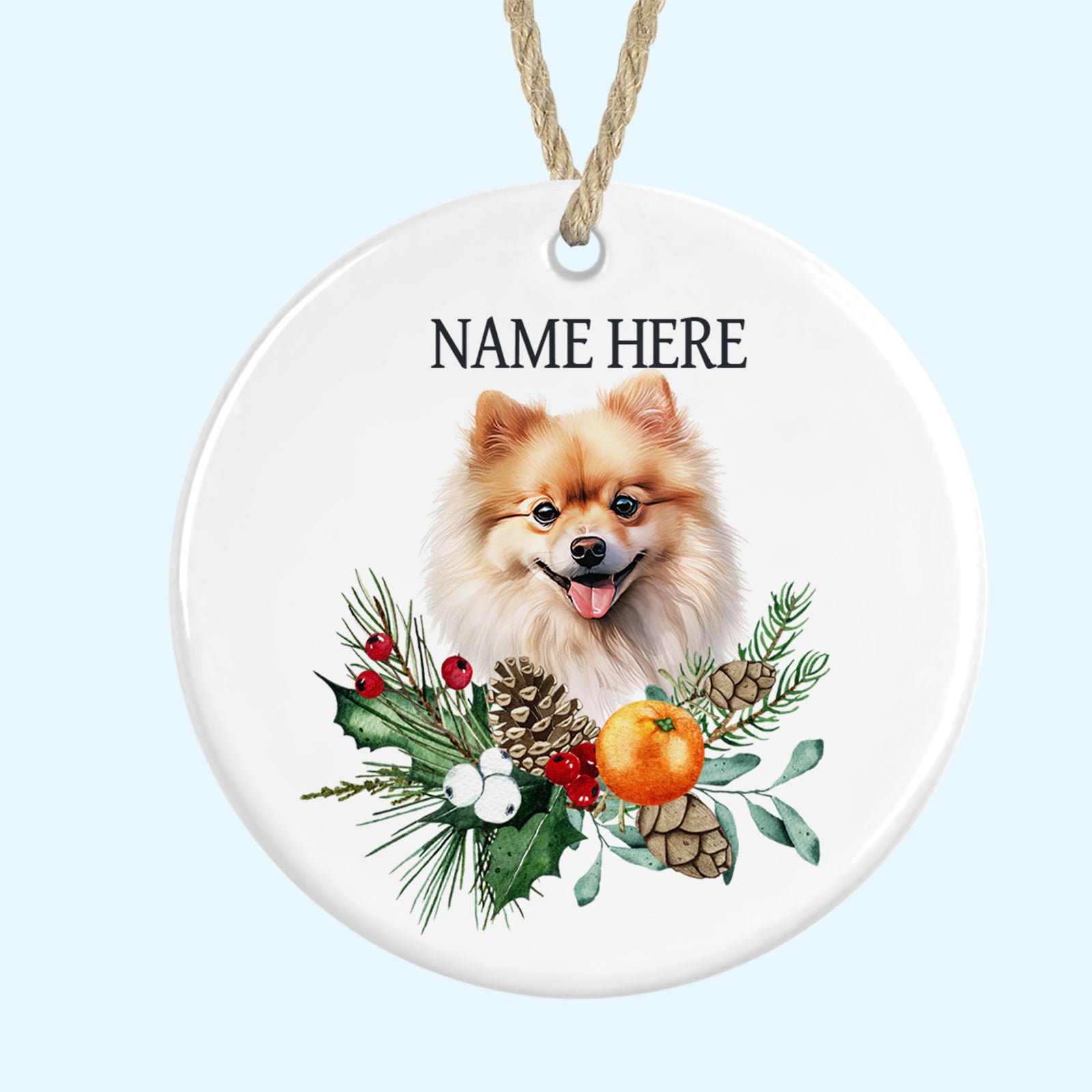 Personalised Ceramic Christmas Tree Ornament