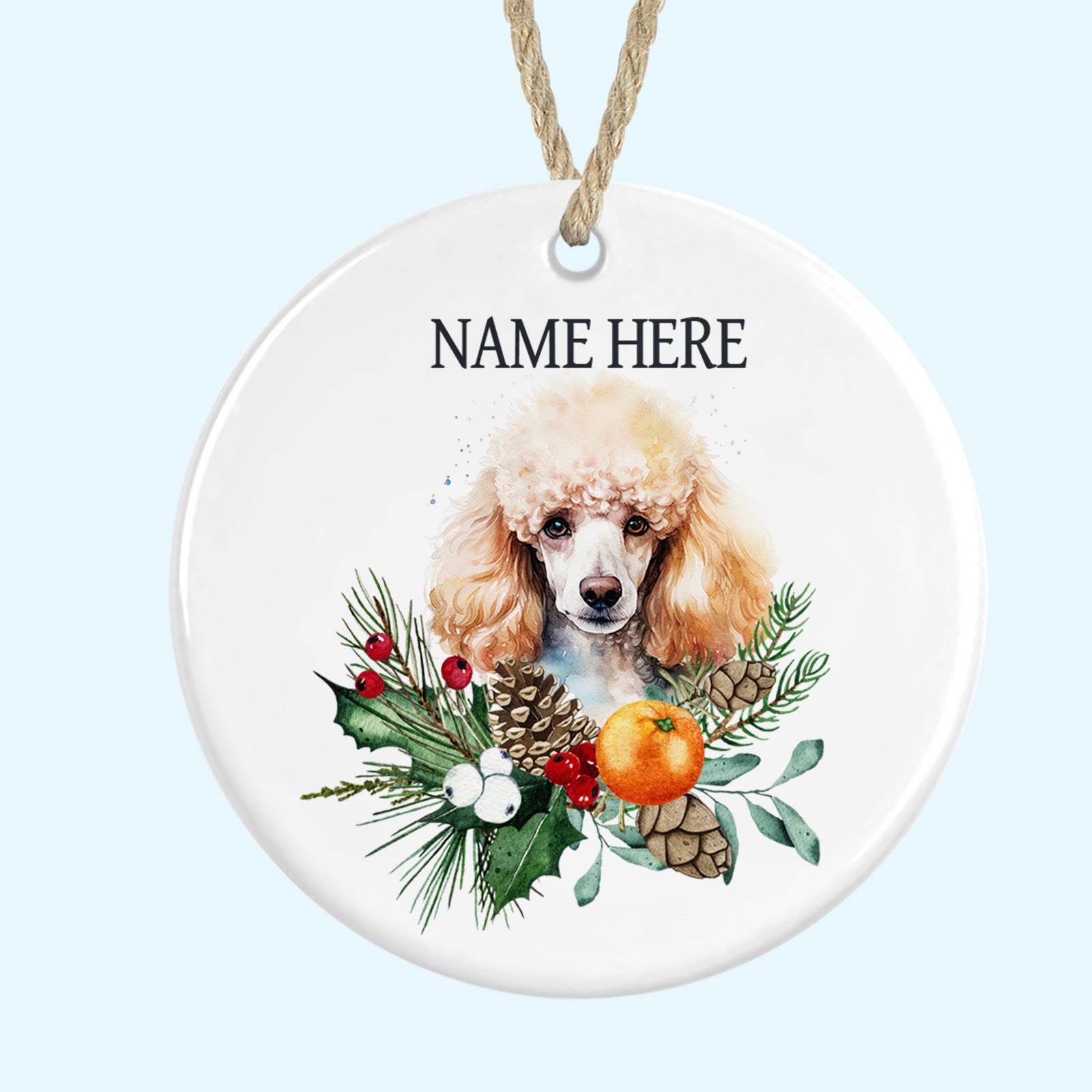 Personalised Ceramic Christmas Tree Ornament