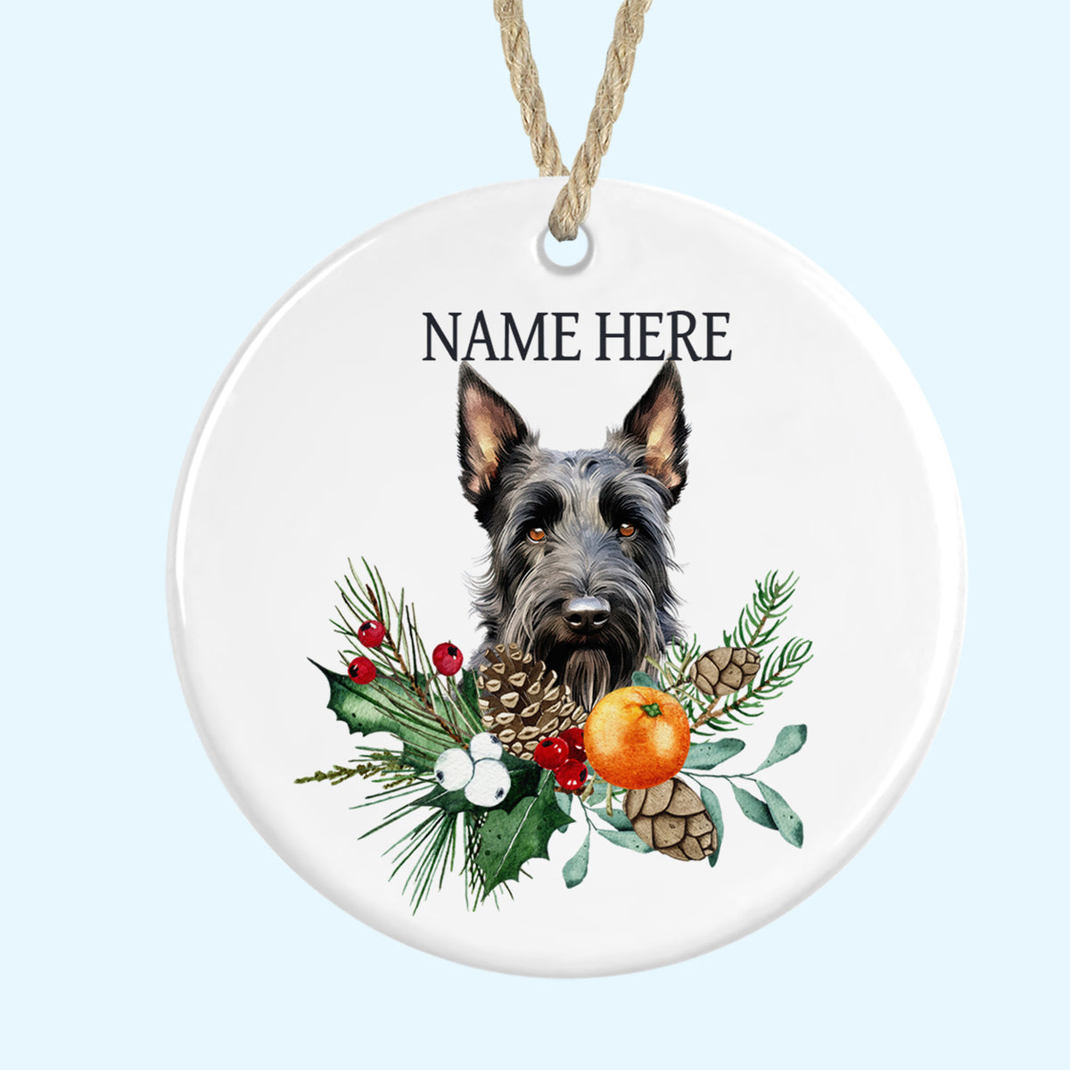 Personalised Ceramic Christmas Tree Ornament