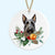 scottish terrier christmas tree ornament ceramic decoration