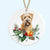 soft coated wheaten terrier christmas tree ornament ceramic decoration