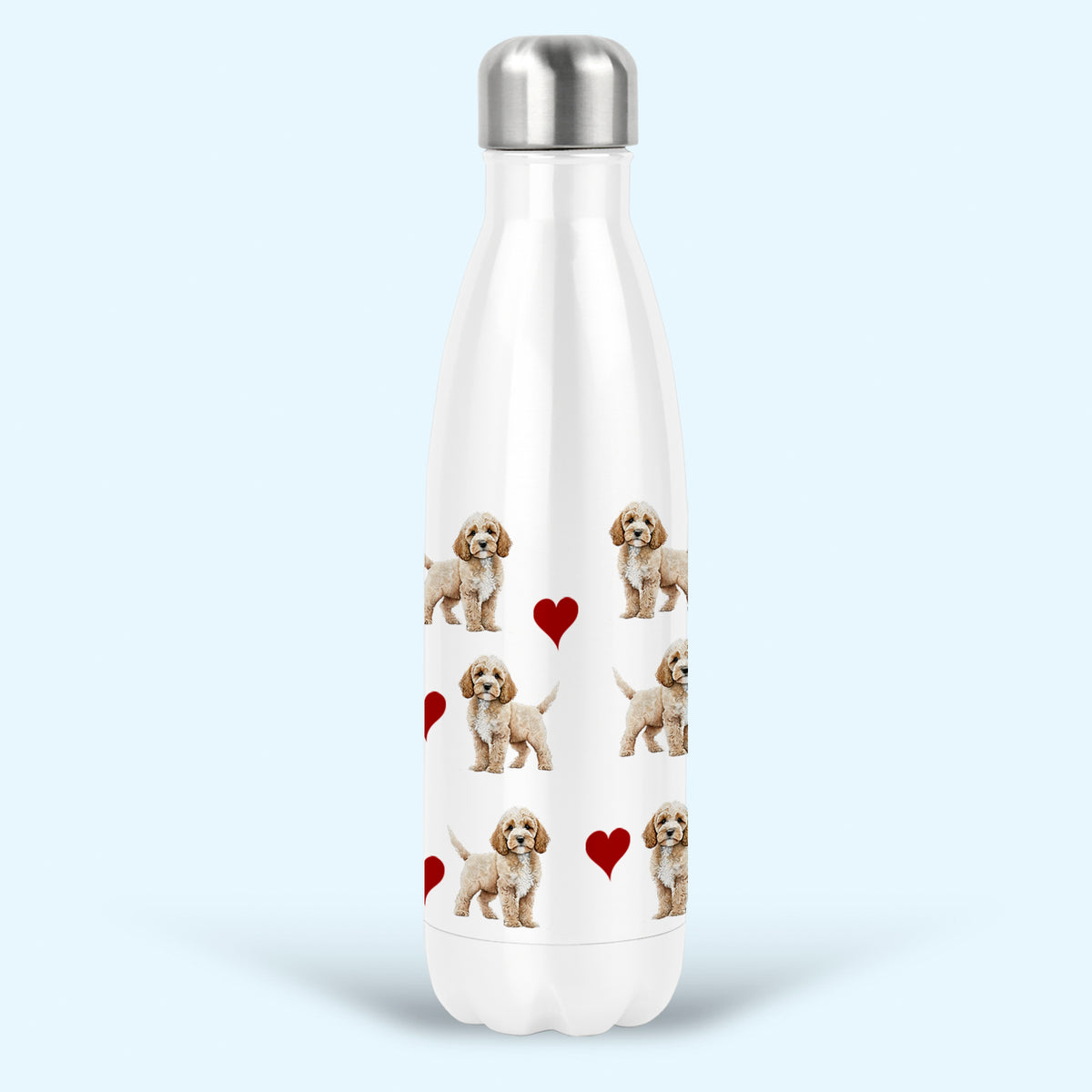 Cockapoo Water Drink Bottle, Stainless Steel Insulated