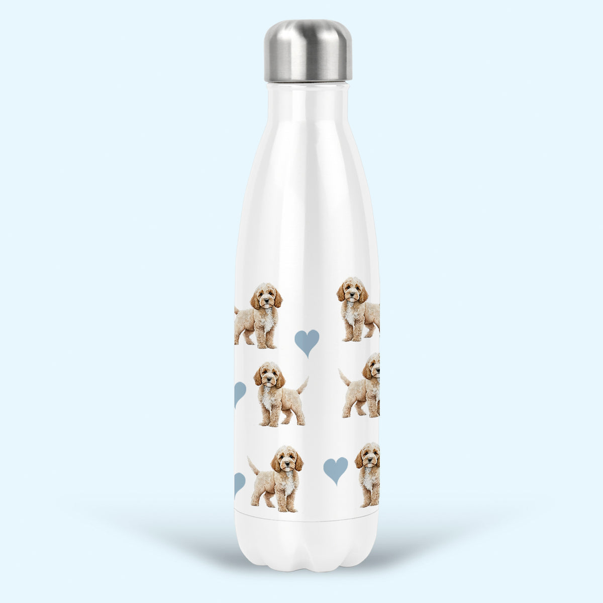 Cockapoo Water Drink Bottle, Stainless Steel Insulated