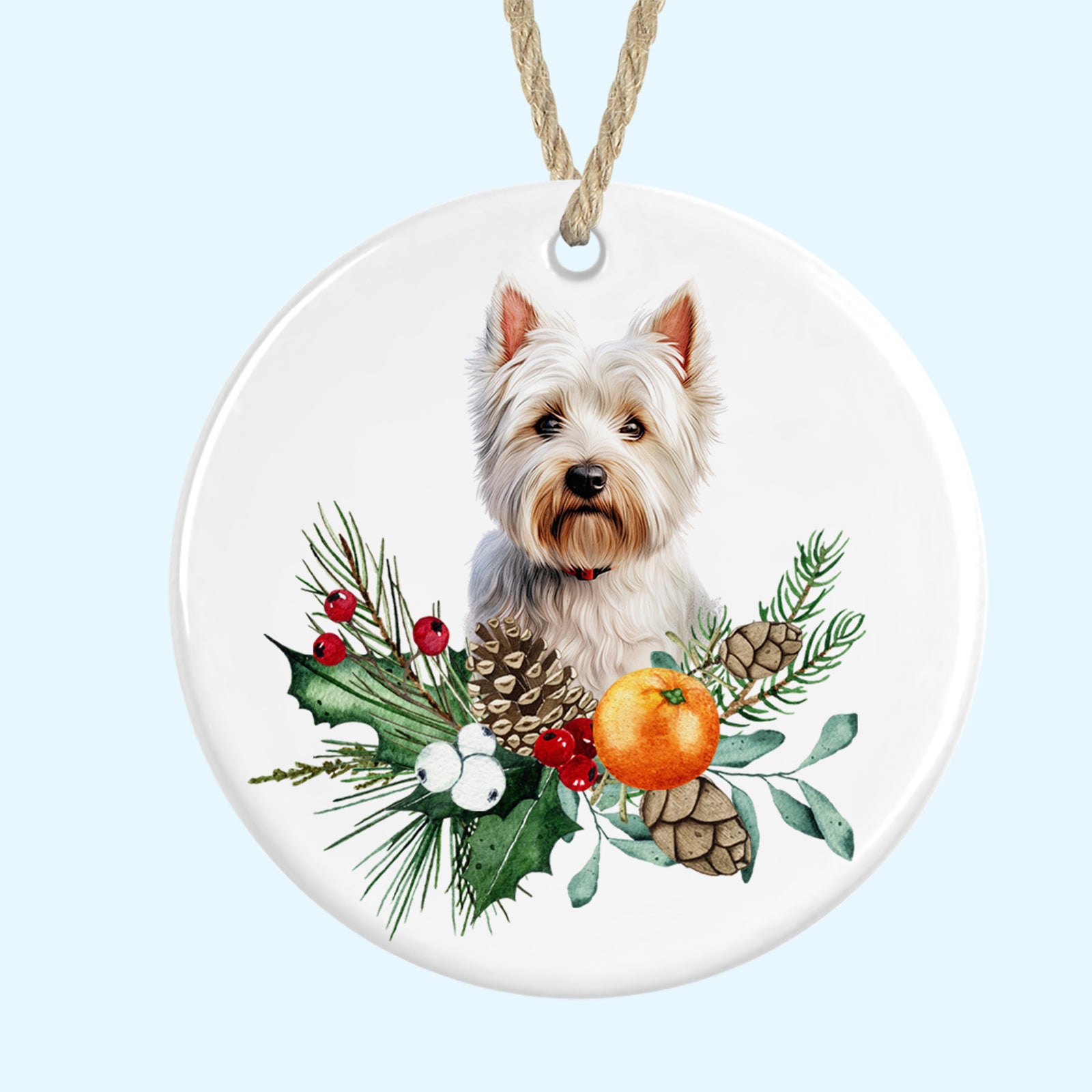 Ceramic Christmas Tree Ornament