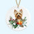 yorkshire terrier christmas tree ornament ceramic decoration