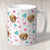 Labrador Retriever with Pink and Turquoise Hearts Mug