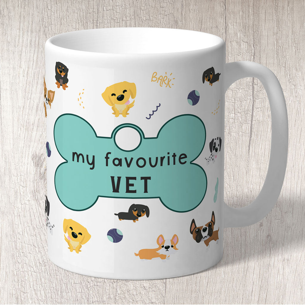Vet Mug - Cute Dogs with Dog Tag